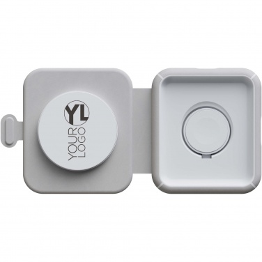 Logo trade promotional giveaways image of: Xtorm XWF21 15W foldable 2-in-1 wireless travel charger
