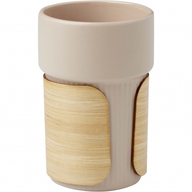 Logotrade promotional gift image of: Tumbler Fika 340 ml with bamboo sleeve