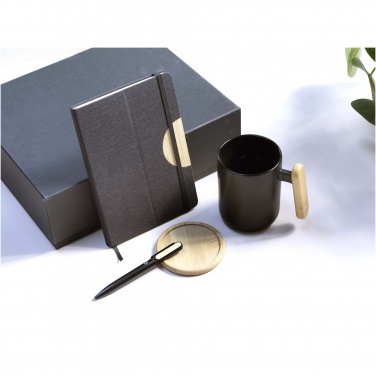 Logo trade promotional gift photo of: Laura A5 hard cover notebook and ballpoint pen gift set