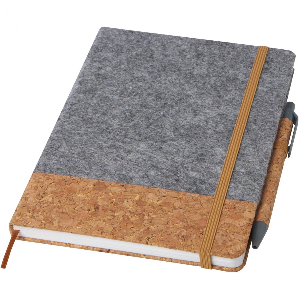 Logo trade promotional giveaways image of: Veronica A5 hard cover notebook