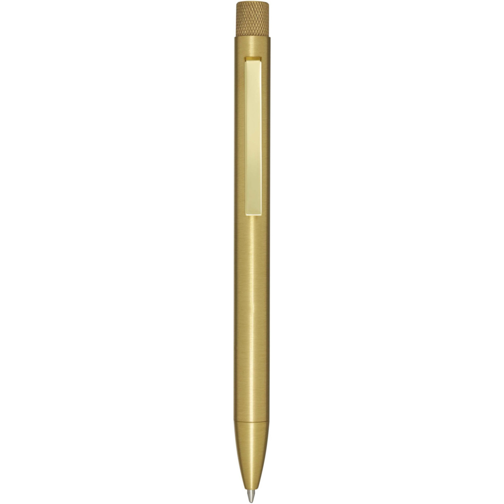 Logo trade promotional items image of: Beatriz recycled brass ballpoint pen