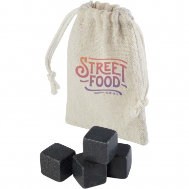 Logo trade promotional item photo of: Pedro stone ice cubes set