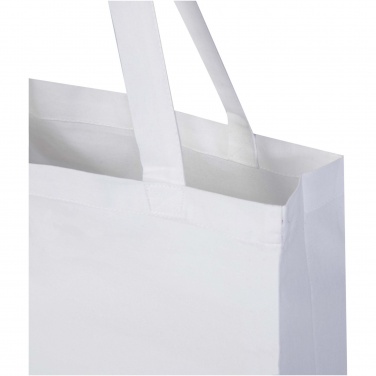 Logotrade promotional item picture of: Madras 140 g/m² GRS recycled cotton gusset tote bag