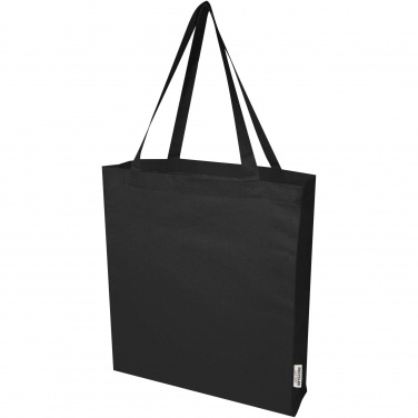 Logotrade promotional gift picture of: Madras 140 g/m² GRS recycled cotton gusset tote bag