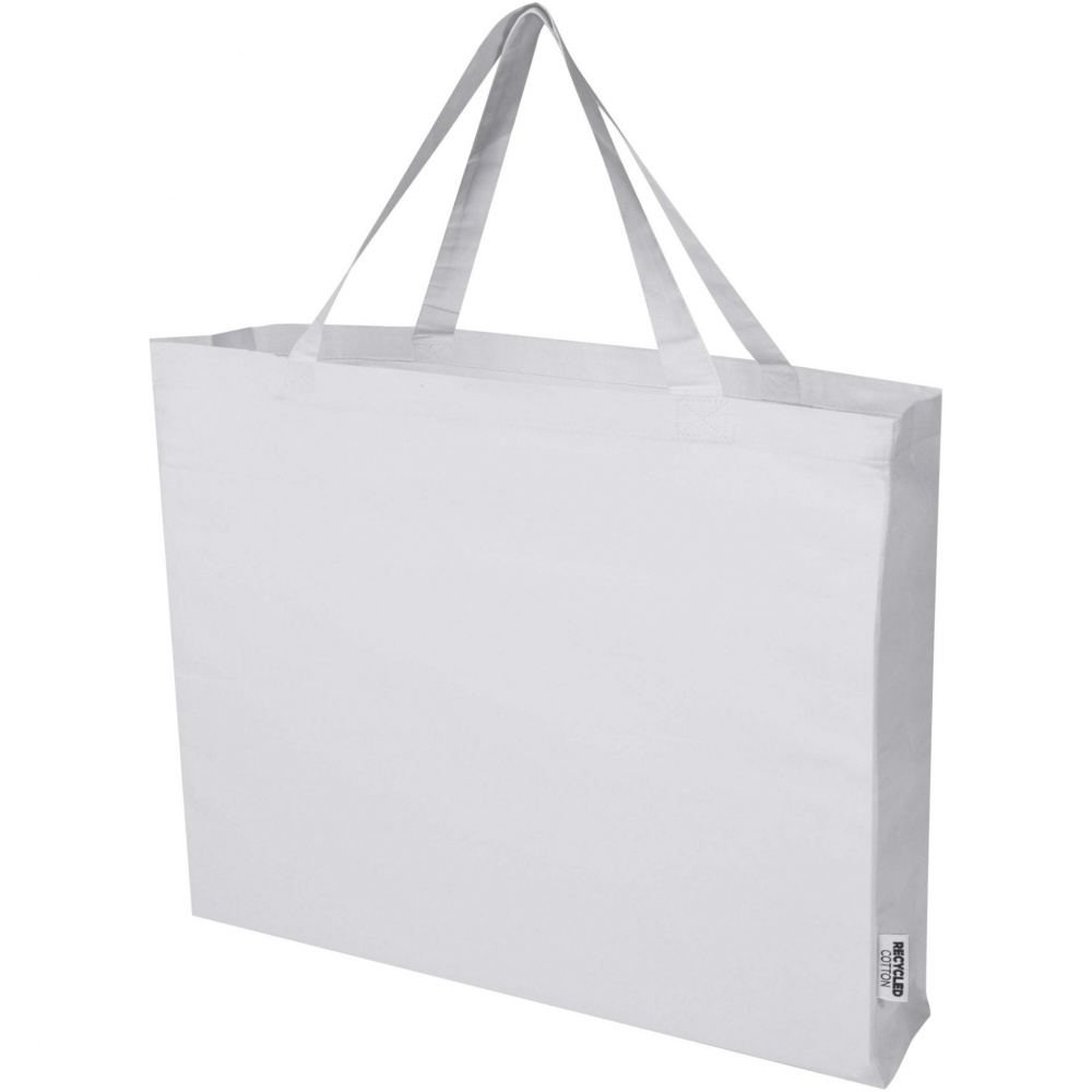 Logo trade promotional giveaway photo of: Odessa 220 g/m² GRS recycled cotton large tote bag