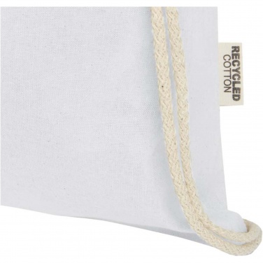 Logo trade promotional gift photo of: Oregon 140 g/m² GRS recycled cotton drawstring bag