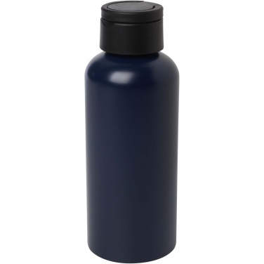 Logo trade advertising product photo of: Trinity 600 ml RCS certified recycled aluminium water bottle with RPET lid