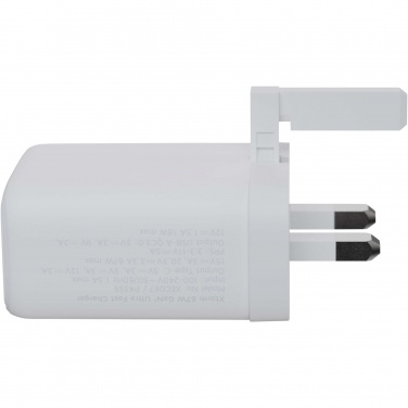 Logotrade promotional giveaway picture of: Xtorm XEC067G GaN² Ultra 67W wall charger - UK plug