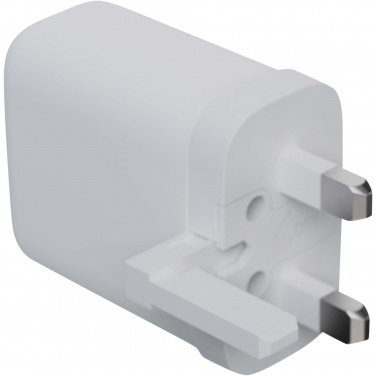Logo trade promotional giveaways image of: Xtorm XEC067G GaN² Ultra 67W wall charger - UK plug