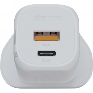 Logotrade promotional merchandise image of: Xtorm XEC035 GaN² Ultra 35W wall charger - UK plug