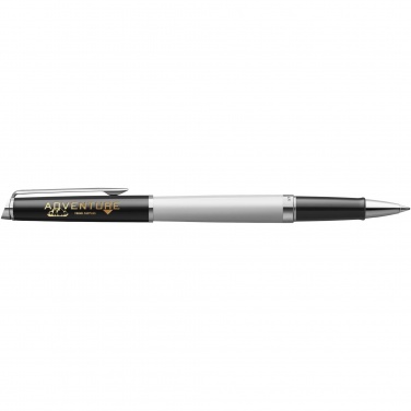 Logo trade corporate gifts image of: Hemisphere colour blocking rollerball pen with palladium trim