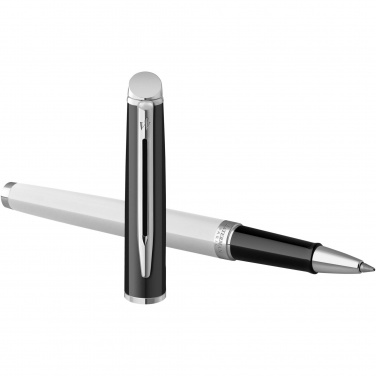 Logotrade promotional merchandise picture of: Hemisphere colour blocking rollerball pen with palladium trim
