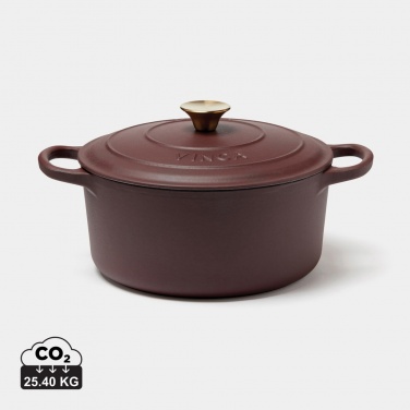 Logo trade promotional merchandise photo of: VINGA Monte enameled cast iron pot 5.5L