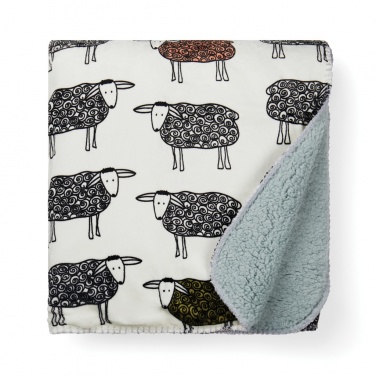 Logo trade corporate gifts image of: VINGA Sheep GRS recycled PET pile blanket