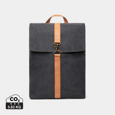 Logo trade promotional product photo of: VINGA Bosler backpack GRS recycled canvas