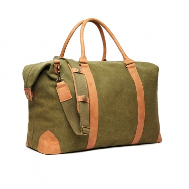 Logo trade promotional merchandise image of: VINGA Bosler RCS recycled canvas weekend bag