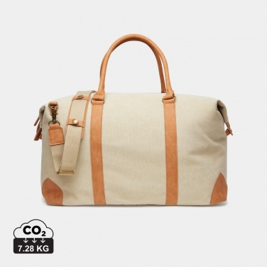 Logo trade business gifts image of: VINGA Bosler RCS recycled canvas weekend bag