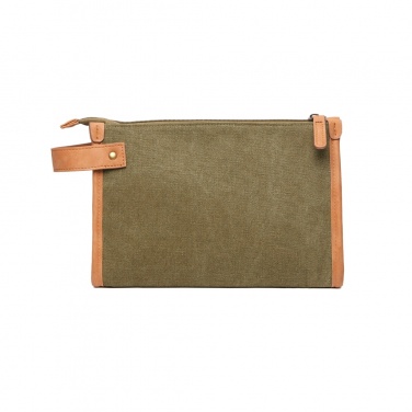 Logo trade advertising products image of: VINGA Bosler GRS recycled canvas toiletry bag