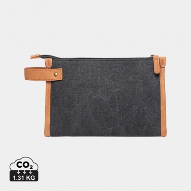Logotrade promotional item image of: VINGA Bosler GRS recycled canvas toiletry bag
