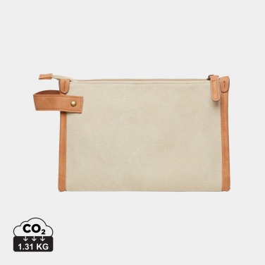 Logo trade promotional products picture of: VINGA Bosler GRS recycled canvas toiletry bag
