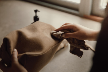 Logo trade promotional giveaways image of: VINGA Sloane toiletry bag RCS recycled polyester