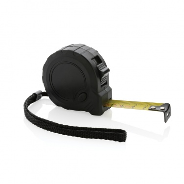 Logo trade corporate gifts image of: RCS recycled plastic 3M/16 mm tape with stop button