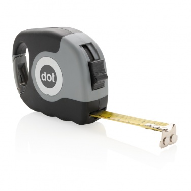 Logo trade business gifts image of: Measuring tape with carabiner