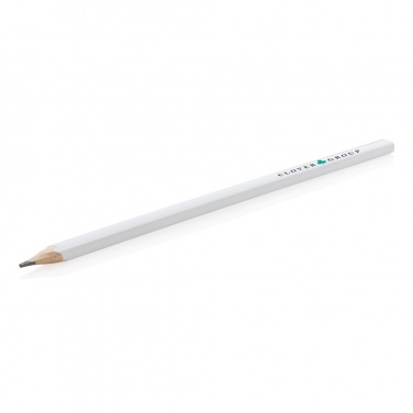 Logo trade promotional merchandise picture of: 25cm wooden carpenter pencil
