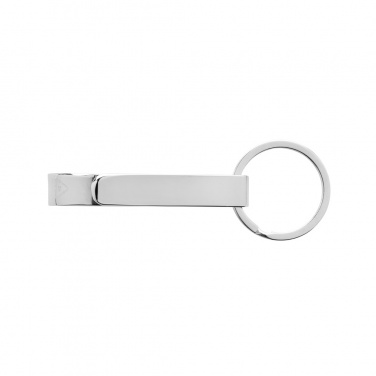 Logo trade advertising products image of: RCS recycled zinc alloy bottle opener keychain