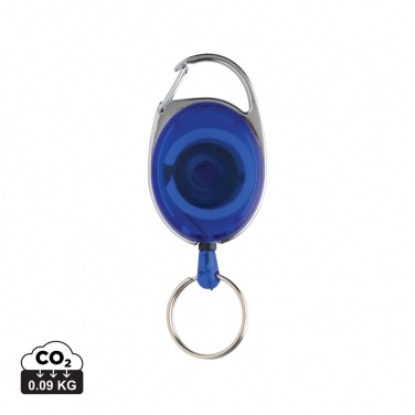 Logotrade advertising product picture of: RCS recycled ABS roller clip keychain