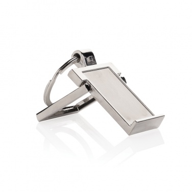 Logotrade promotional product image of: RSC recycled zinc alloy phone stand keychain