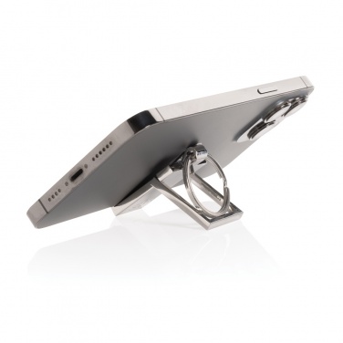 Logotrade business gifts photo of: RSC recycled zinc alloy phone stand keychain