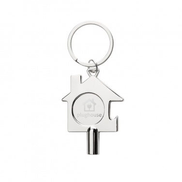Logo trade promotional products image of: RCS recycled zinc alloy 3 in 1 keychain