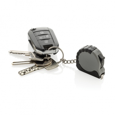 Logotrade promotional product picture of: MeasureMate RCS reycled ABS 1 meter tape keychain
