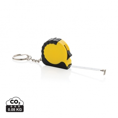 Logotrade promotional gifts photo of: MeasureMate RCS reycled ABS 1 meter tape keychain