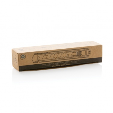 Logotrade promotional item image of: Refillable RCS recycled plastic snap-off knife