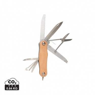 Logo trade promotional giveaways image of: Wood pocket knife