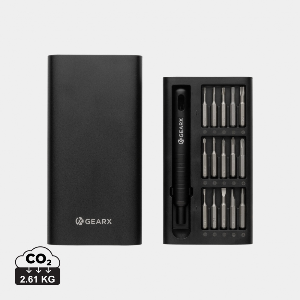 Logo trade promotional merchandise photo of: Gear X 31 in 1 precision screwdriver set