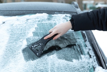 Logo trade promotional giveaway photo of: Polard RCS certified recycled plastic 3-in-1 ice scraper