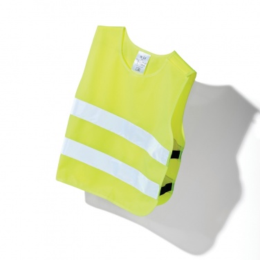 Logo trade promotional giveaways image of: GRS recycled PET high-visibility safety vest 3-6 years