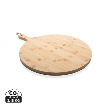 Logo trade promotional giveaway photo of: Ukiyo bamboo round serving board