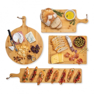 Logo trade business gift photo of: Ukiyo bamboo rectangle serving board