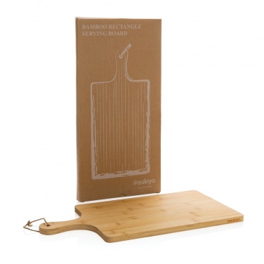 Logo trade promotional giveaway photo of: Ukiyo bamboo rectangle serving board
