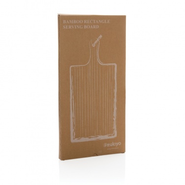 Logo trade promotional gifts image of: Ukiyo bamboo rectangle serving board