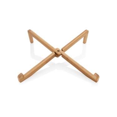 Logotrade promotional gift picture of: Bamboo portable laptop stand