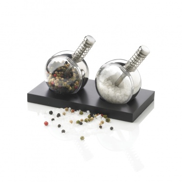Logo trade promotional giveaways image of: Planet pepper & salt set