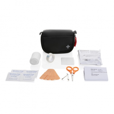 Logotrade promotional gift image of: RCS recycled nubuck PU pouch first aid set mailable