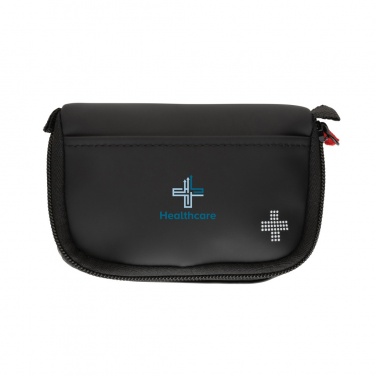 Logotrade promotional item image of: RCS recycled nubuck PU pouch first aid set mailable