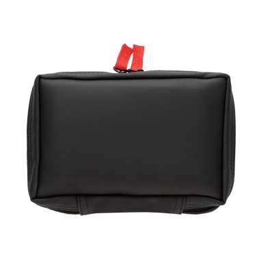 Logo trade promotional merchandise picture of: RCS recycled nubuck PU pouch  first aid set