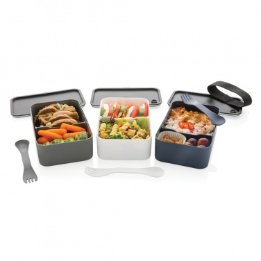 Logo trade promotional product photo of: GRS recycled PP lunch box with spork